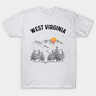 West Virginia State Vintage Retro T-Shirt